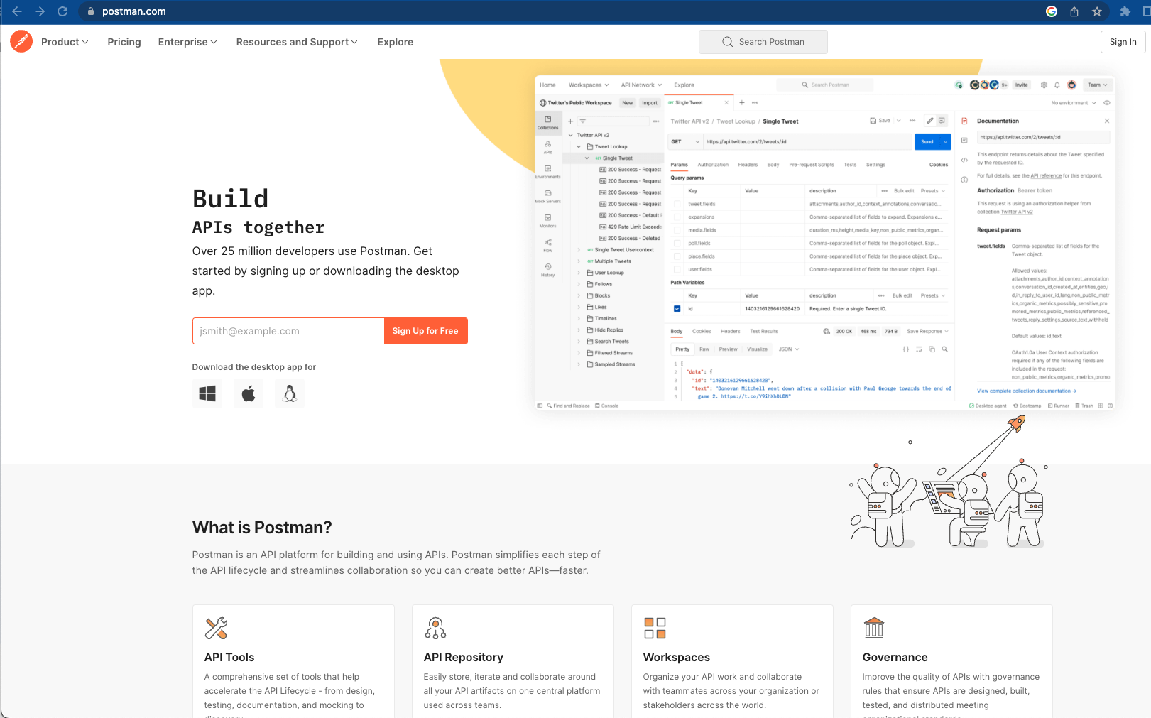 Postman 사이트